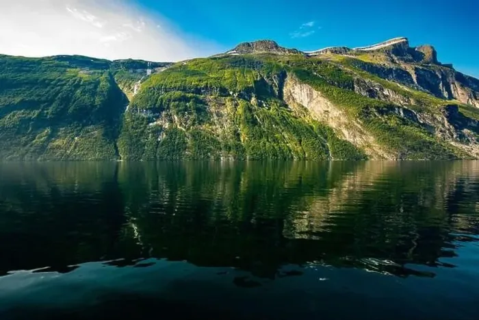Framed Print : Panoramic and drone landscape of Geiranger fjords, Geirangerfjord, Norway Framed Print : Panoramic and drone landscape of Geiranger fjords, Geirangerfjord, Norway
