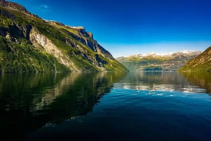 Framed Print : Panoramic and drone landscape of Geiranger fjords, Geirangerfjord, Norway Framed Print : Panoramic and drone landscape of Geiranger fjords, Geirangerfjord, Norway