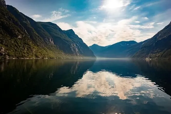 Framed Print : Panoramic and drone landscape of Geiranger fjords, Geirangerfjord, Norway Framed Print : Panoramic and drone landscape of Geiranger fjords, Geirangerfjord, Norway