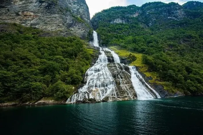 Framed Print : Panoramic and drone landscape of Geiranger fjords, Geirangerfjord, Norway Framed Print : Panoramic and drone landscape of Geiranger fjords, Geirangerfjord, Norway