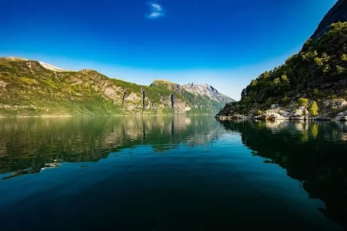 Framed Print : Panoramic and drone landscape of Geiranger fjords, Geirangerfjord, Norway Framed Print : Panoramic and drone landscape of Geiranger fjords, Geirangerfjord, Norway