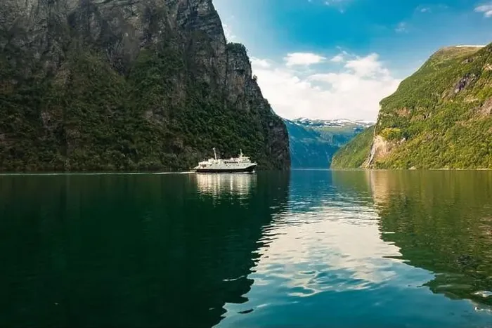 Framed Print : Panoramic and drone landscape of Geiranger fjords, Geirangerfjord, Norway Framed Print : Panoramic and drone landscape of Geiranger fjords, Geirangerfjord, Norway