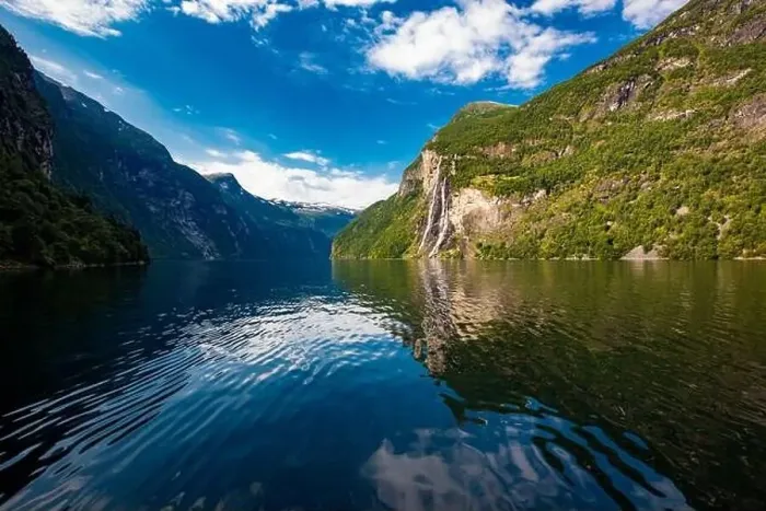 Framed Print : Panoramic and drone landscape of Geiranger fjords, Geirangerfjord, Norway Framed Print : Panoramic and drone landscape of Geiranger fjords, Geirangerfjord, Norway