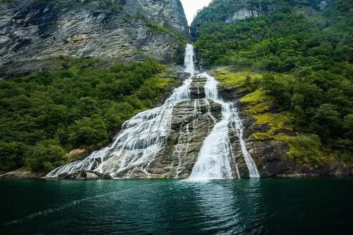 Framed Print : Panoramic and drone landscape of Geiranger fjords, Geirangerfjord, Norway Framed Print : Panoramic and drone landscape of Geiranger fjords, Geirangerfjord, Norway