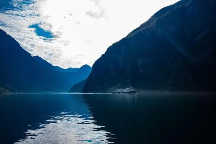 Framed Print : Panoramic and drone landscape of Geiranger fjords, Geirangerfjord, Norway Framed Print : Panoramic and drone landscape of Geiranger fjords, Geirangerfjord, Norway