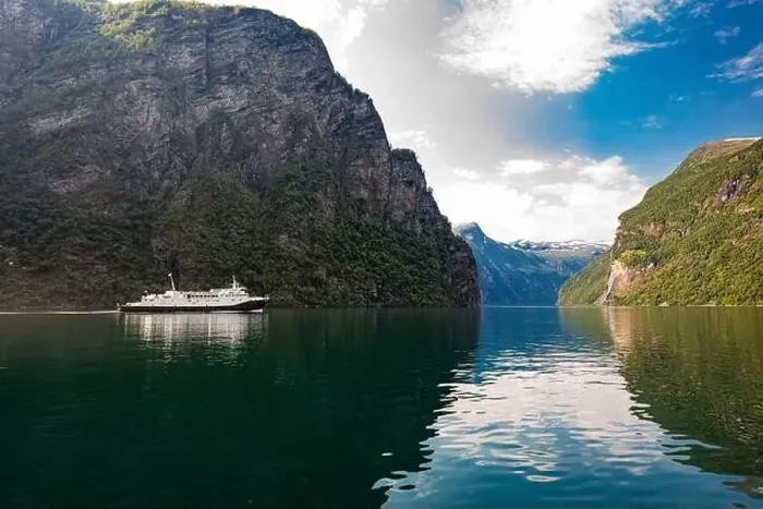 Framed Print : Panoramic and drone landscape of Geiranger fjords, Geirangerfjord, Norway Framed Print : Panoramic and drone landscape of Geiranger fjords, Geirangerfjord, Norway