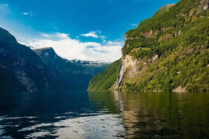 Framed Print : Panoramic and drone landscape of Geiranger fjords, Geirangerfjord, Norway Framed Print : Panoramic and drone landscape of Geiranger fjords, Geirangerfjord, Norway