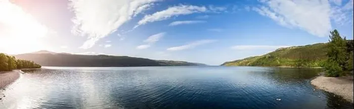 Framed Print : Panoramic drone shot of Loch Ness Framed Print : Panoramic drone shot of Loch Ness