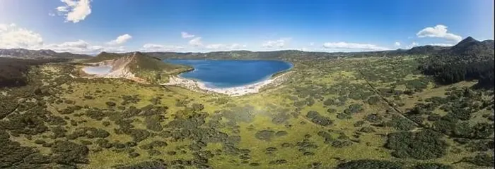 Framed Print : Panoramic image the Hot and Boiling lakes in caldera of Golovnin volcano on Kunashir Island Framed Print : Panoramic image the Hot and Boiling lakes in caldera of Golovnin volcano on Kunashir Island