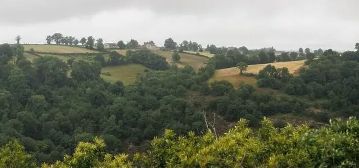 Framed Print : Panoramic landscape in Aveyron France Framed Print : Panoramic landscape in Aveyron France