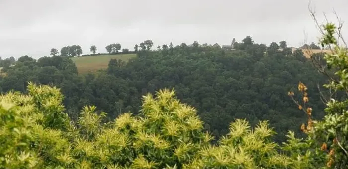 Framed Print : Panoramic landscape in Aveyron France Framed Print : Panoramic landscape in Aveyron France