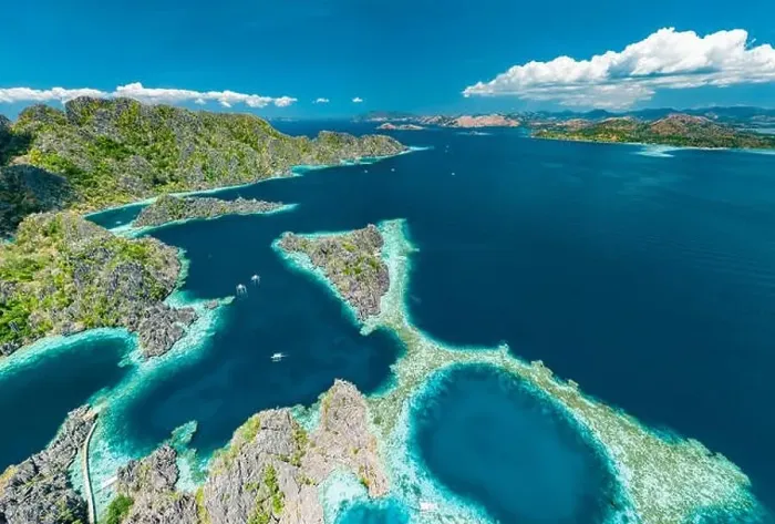Framed Print : Panoramic landscape of Coron island in Philippines Framed Print : Panoramic landscape of Coron island in Philippines