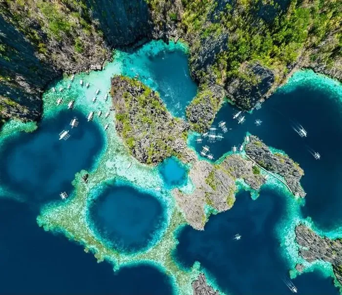 Framed Print : Panoramic landscape of Coron island in Philippines Framed Print : Panoramic landscape of Coron island in Philippines