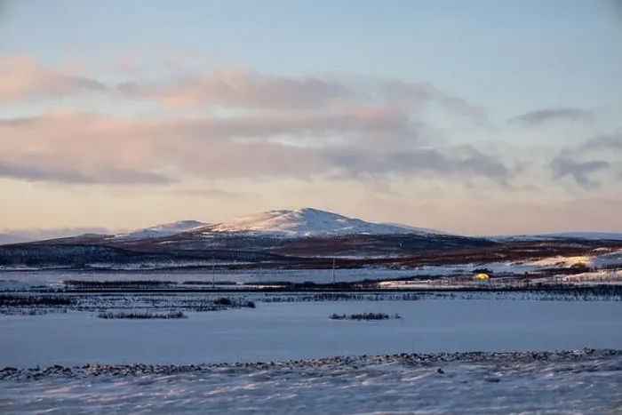 Framed Print : Panoramic mountain view in Kiruna, Swedish Lapland. Tundra landscape with dramatic January sky Framed Print : Panoramic mountain view in Kiruna, Swedish Lapland. Tundra landscape with dramatic January sky