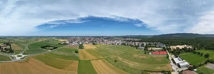 Framed Print : Panoramic photo of the city of Pfungstadt in Hesse and surroundings Framed Print : Panoramic photo of the city of Pfungstadt in Hesse and surroundings