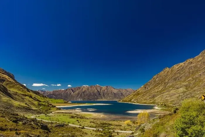 Framed Print : Panoramic vibrant photos of Lake Hawea and mountains, South Island, New Zealand Framed Print : Panoramic vibrant photos of Lake Hawea and mountains, South Island, New Zealand