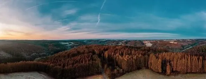 Framed Print : Panoramic view of Bergisches Land, Germany. Drone photography Framed Print : Panoramic view of Bergisches Land, Germany. Drone photography