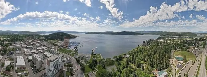 Framed Print : Panoramic view of Coeur d'Alene Framed Print : Panoramic view of Coeur d'Alene
