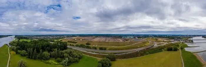 Framed Print : Panoramic view of the disposal center in Leverkusen. Drone photography Framed Print : Panoramic view of the disposal center in Leverkusen. Drone photography