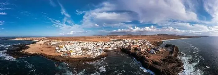 Framed Print : Panoramic view of El Cotillo city in Fuerteventura Framed Print : Panoramic view of El Cotillo city in Fuerteventura