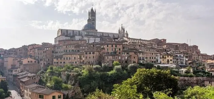 Framed Print : Panoramic view of the historic city of Siena, Italy Framed Print : Panoramic view of the historic city of Siena, Italy