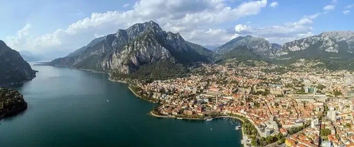 Framed Print : Panoramic view of Lecco city Framed Print : Panoramic view of Lecco city