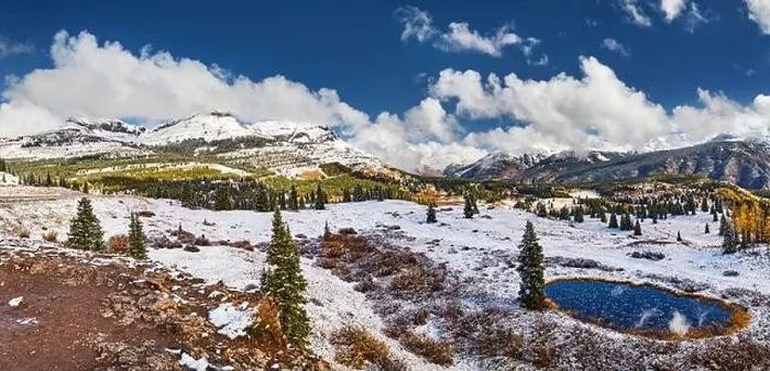 Framed Print : Panoramic view from the Molas Pass near Silverton along the Million Dollar Highway in Colorado, Usa Framed Print : Panoramic view from the Molas Pass near Silverton along the Million Dollar Highway in Colorado, Usa