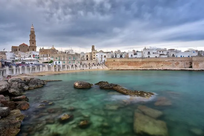 Framed Print : Panoramic view of Monopoli. Puglia, Southern Italy. Sea in summer. Italian resort Framed Print : Panoramic view of Monopoli. Puglia, Southern Italy. Sea in summer. Italian resort