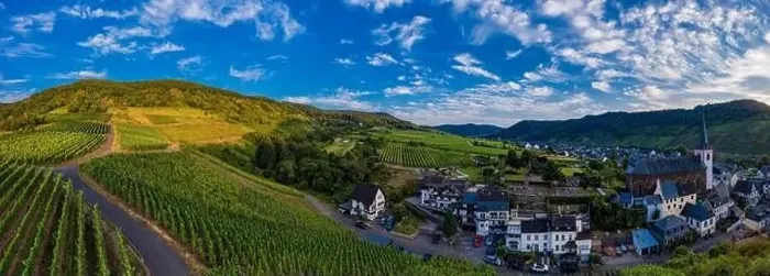 Framed Print : Panoramic view of the Moselle vineyards near Bruttig-Fankel Framed Print : Panoramic view of the Moselle vineyards near Bruttig-Fankel