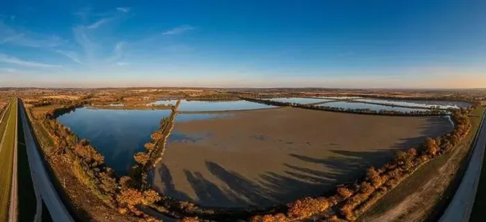Framed Print : Panoramic view of the nature reserve near Lubomia in Poland. Drone photography Framed Print : Panoramic view of the nature reserve near Lubomia in Poland. Drone photography