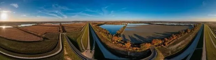 Framed Print : Panoramic view of the nature reserve near Lubomia in Poland. Drone photography Framed Print : Panoramic view of the nature reserve near Lubomia in Poland. Drone photography