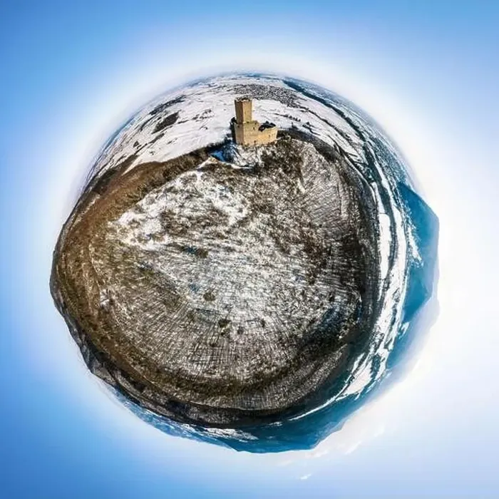 Framed Print : Panoramic view of the Ortenburg castle in the Vosges. Aerial view, drone shooting. Winter, Snow lies on the mountains Framed Print : Panoramic view of the Ortenburg castle in the Vosges. Aerial view, drone shooting. Winter, Snow lies on the mountains