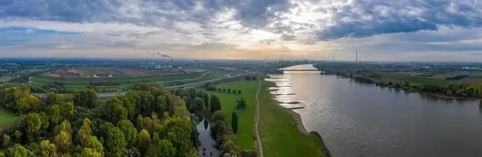 Framed Print : Panoramic view of the Rhine bridge Leverkusen. Aerial photography by drone Framed Print : Panoramic view of the Rhine bridge Leverkusen. Aerial photography by drone