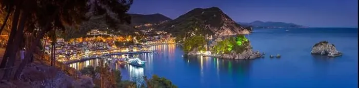 Framed Print : Panoramic view of scenic Parga city, Greece Framed Print : Panoramic view of scenic Parga city, Greece