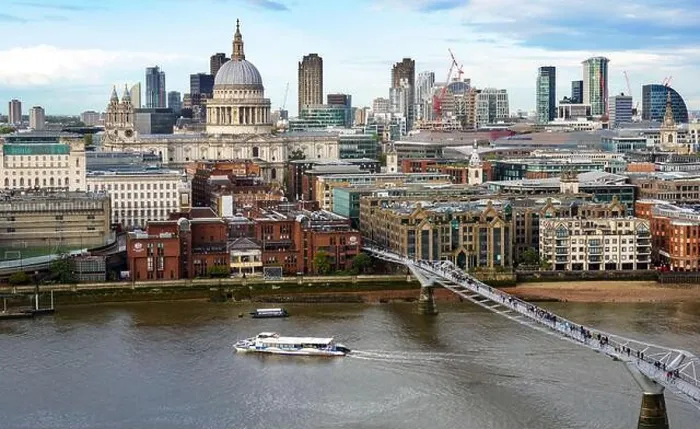 Framed Print : Panoramic view of St Paul's Cathedral and surrounding buildings, London England United Kingdom UK Framed Print : Panoramic view of St Paul's Cathedral and surrounding buildings, London England United Kingdom UK