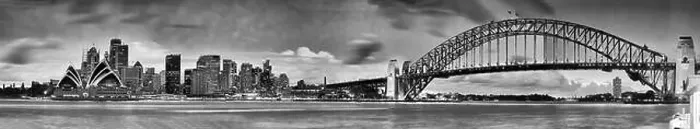 Framed Print : Panoramic view of Sydney cityscape at sunset across Harbour from Kirribilli Framed Print : Panoramic view of Sydney cityscape at sunset across Harbour from Kirribilli