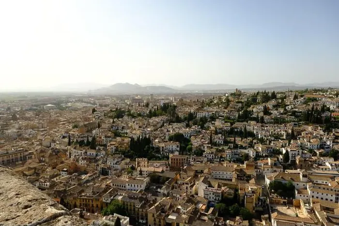 Framed Print : Panoramic view of the town of Granada in Spain
