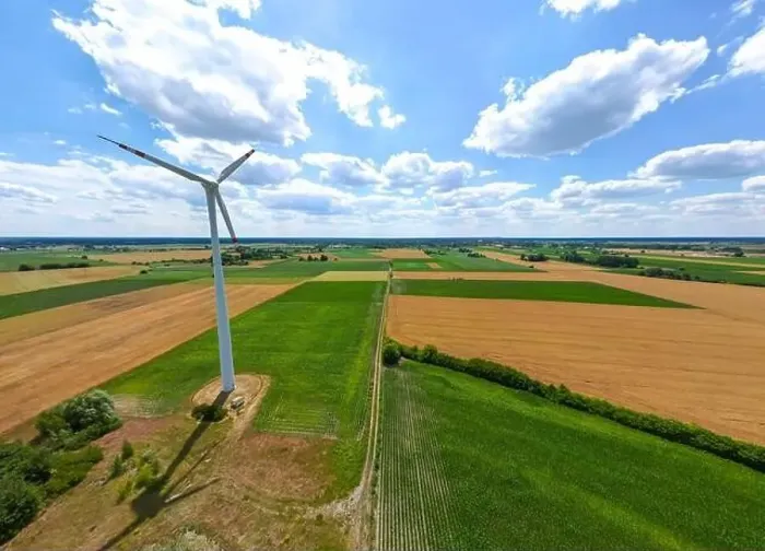 Framed Print : Panoramic view of wind farm or wind park Framed Print : Panoramic view of wind farm or wind park