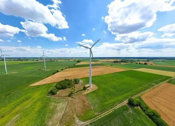 Framed Print : Panoramic view of wind farm or wind park Framed Print : Panoramic view of wind farm or wind park