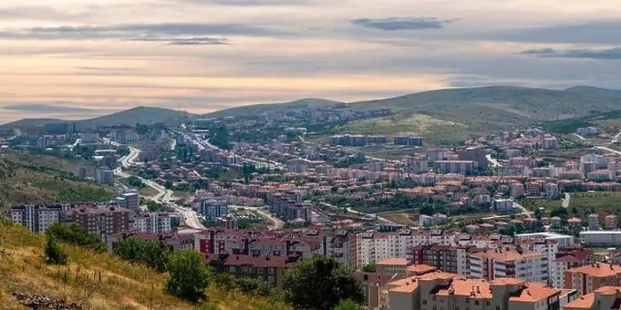Framed Print : Panoramic view of Yozgat city with the hill in background, Turkey Framed Print : Panoramic view of Yozgat city with the hill in background, Turkey
