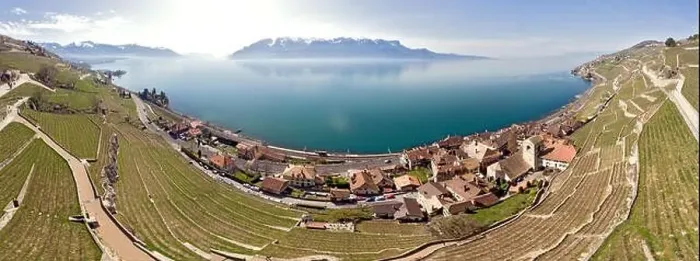 Framed Print : Some Panoramic views above Swiss wine country in Saint-Saphorin a municipality in the Swiss canton of Vaud Framed Print : Some Panoramic views above Swiss wine country in Saint-Saphorin a municipality in the Swiss canton of Vaud
