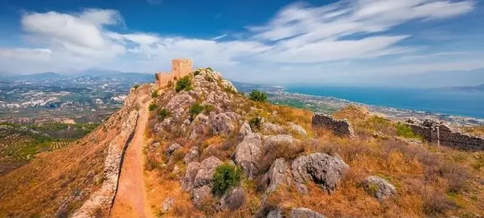 Framed Print : Panoramoc summer view of historical place - Acrocorinth Framed Print : Panoramoc summer view of historical place - Acrocorinth