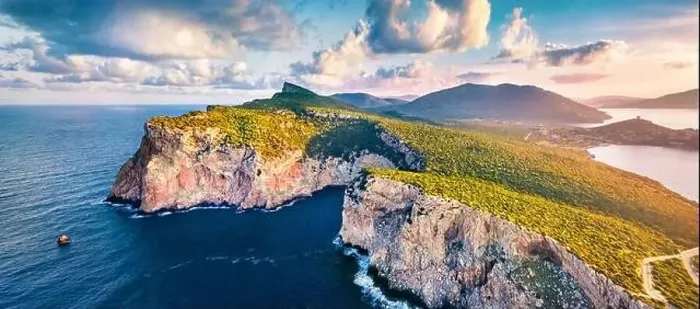 Framed Print : Panotamic view from flying drone Framed Print : Panotamic view from flying drone