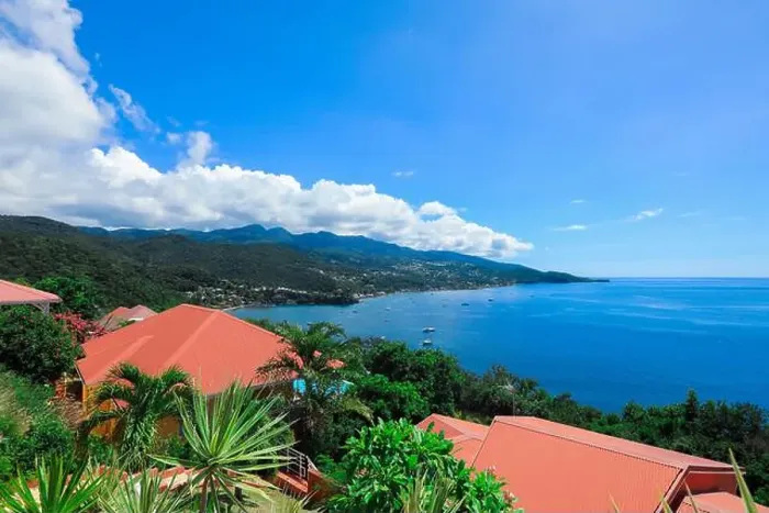 Framed Print : Paradise Landscape of the Guadeloupe Island, Caribbean islands