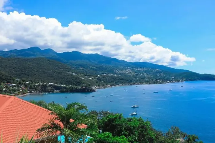 Framed Print : Paradise Landscape of the Guadeloupe Island, Caribbean islands Framed Print : Paradise Landscape of the Guadeloupe Island, Caribbean islands