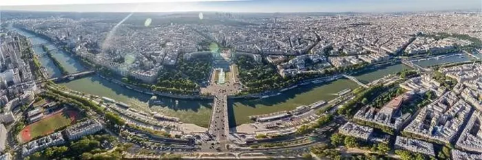 Framed Print : Paris, France, Europe, aerial view of the city Framed Print : Paris, France, Europe, aerial view of the city
