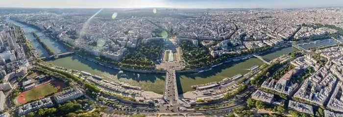 Framed Print : Paris, France, Europe, aerial view of the city Framed Print : Paris, France, Europe, aerial view of the city