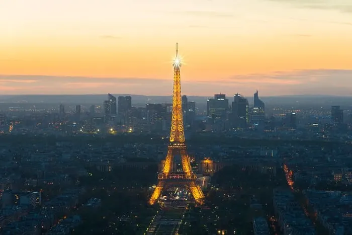 Framed Print : PARIS, FRANCE - May 5, 2016: Beautiful Paris skyline view Eiffel tower during light show at dusk, Paris, France Framed Print : PARIS, FRANCE - May 5, 2016: Beautiful Paris skyline view Eiffel tower during light show at dusk, Paris, France