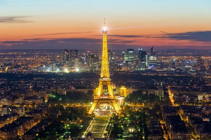 Framed Print : PARIS, FRANCE - May 5, 2016: Beautiful Paris skyline view Eiffel tower during light show at dusk, Paris, France Framed Print : PARIS, FRANCE - May 5, 2016: Beautiful Paris skyline view Eiffel tower during light show at dusk, Paris, France