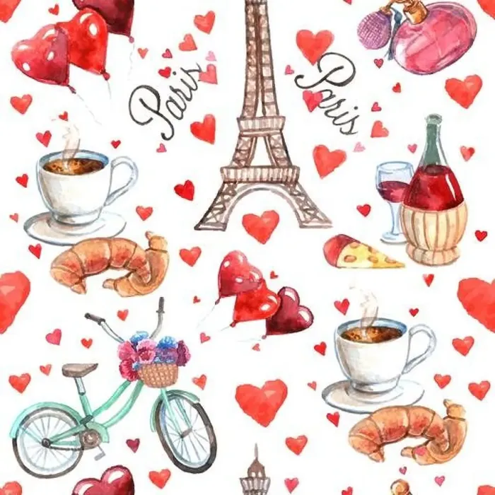 Framed Print : Paris romantic love culture read heart symbols seamless decorative souvenir wrap paper pattern watercolor abstract Framed Print : Paris romantic love culture read heart symbols seamless decorative souvenir wrap paper pattern watercolor abstract